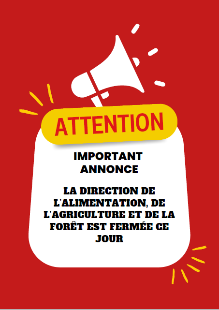 Affiche fermeture